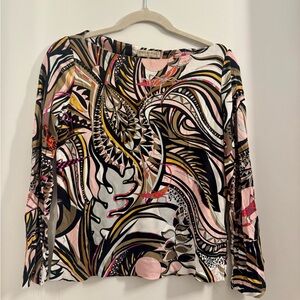 Emilio Pucci Multicolor Abstract Blouse